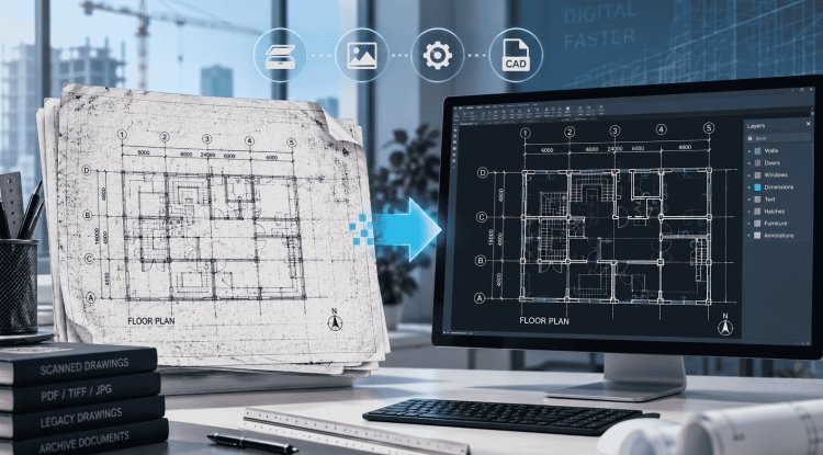 Raster to Vector Conversion for Modern Engineering Workflows